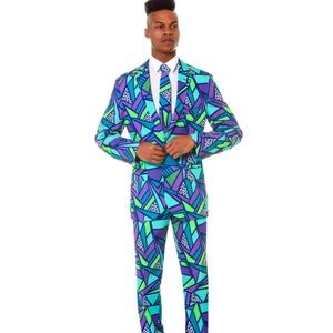 Shinesty Men’s Neon Rave Suit